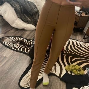 H&M Dark tan dress pants
